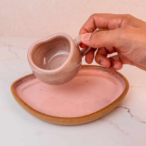 Conjunto Xicara Coração - 200ml + Pires. - Imagem 2