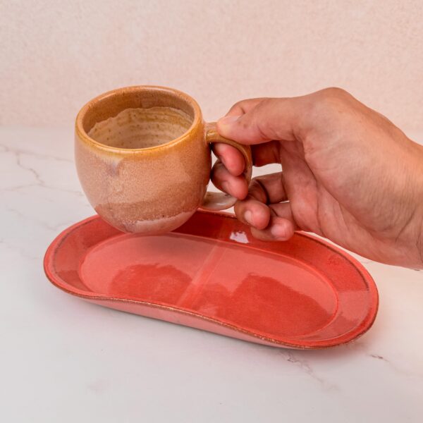 Conjunto Caneca Redonda 300ml + Pires Bandeja - Imagem 2