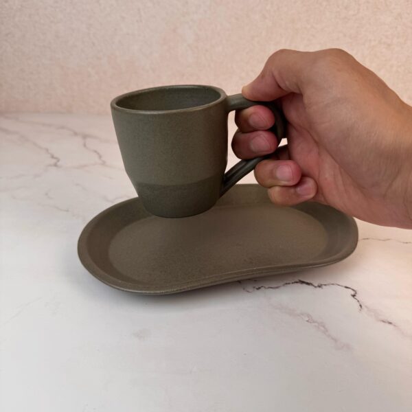 Conjunto Caneca Forja 200ml + Pires Bandeja - Imagem 2