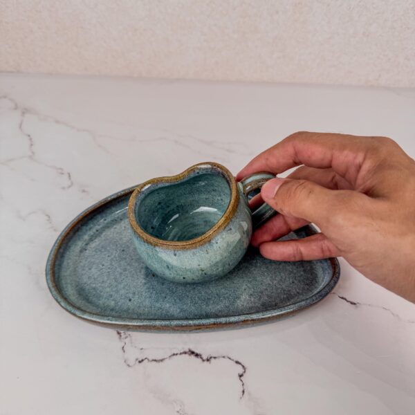 Conjunto Xicara Coração - 200ml + Pires - Imagem 2