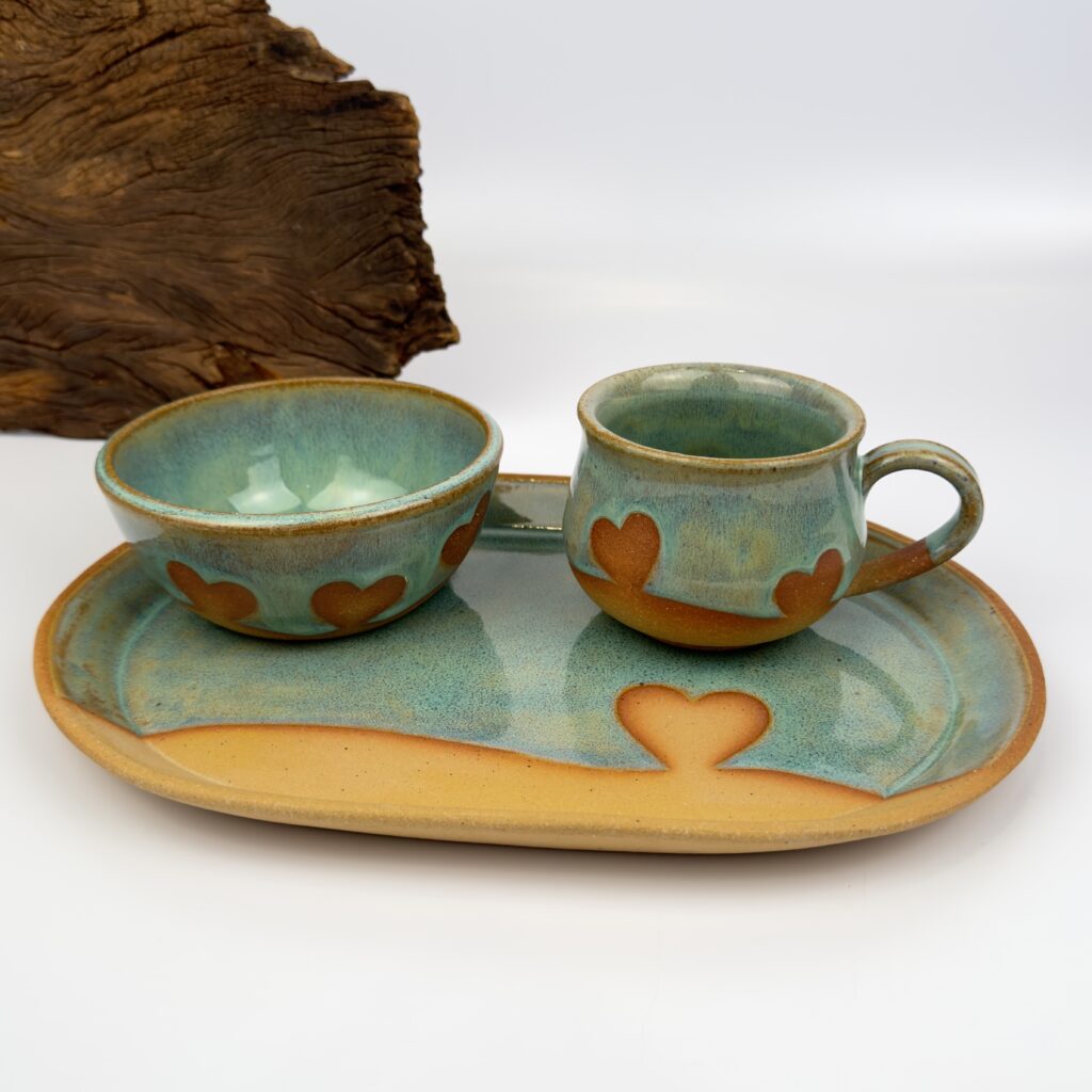 Conjunto - Manhã com amor (Corações)